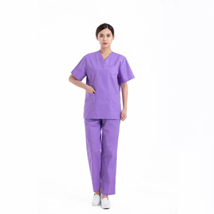 Uniforme Médico para Mujer, Venta Caliente, con Logotipo Personalizado, Antiarrugas, Diseño a Mano, Uniforme de Hospital al por Mayor, Traje de Médico - Product Image 1