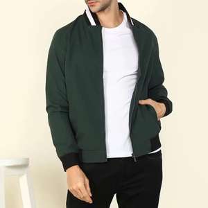 Chaqueta Bomber con Capucha, Resistente, Cómoda, Suave, Impermeable, Cortavientos, Ecológica, de Microfibra de Poliéster, para Exteriores, Unisex para Adultos - Product Image 4