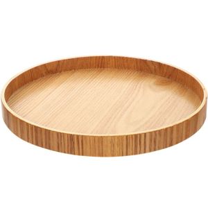 Assiette de présentation en bois au design antique avec incrustation de plats Assiette de service ronde en bois d'acacia pour collation alimentaire - Product Image 5