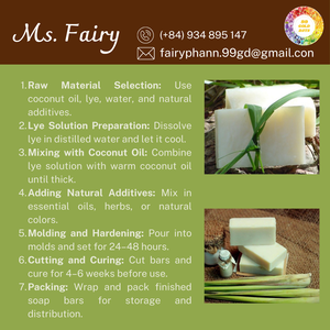 สบู่มะพร้าวออร์แกนิกสบู่ธรรมชาติทำมือสำหรับผิวหน้าและผิวกาย - Product Image 6