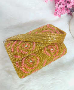 Bolso de mano de alta calidad bordado para mujer, bolso de mano de noche para fiesta, bolso de noche, bolso de mano para novia, bolso de mano de ARTESANÍA DE LUJO - Product Image 3