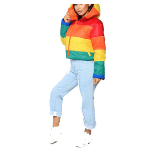 Unisex Custom Puffer <b>Jacket</b> for Plus Size <b>Men</b> and Women Breathable Face-Down Style with Windproof Feature for Winter Season - Product Image 1