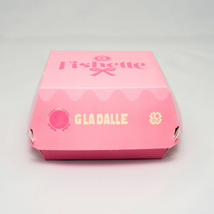 Boîte alimentaire pliable en papier kraft avec poignée, imprimée sur mesure et enduite UV, pour emballage jetable à emporter (sandwichs, sushis, pain) - Product Image 4