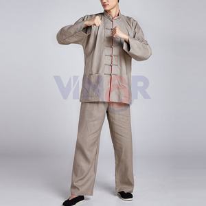 ชุดกังฟูสำหรับผู้ชายแบบระบายอากาศได้ดีชุดกังฟู100% สินค้าแท้พร้อมบรรจุภัณฑ์แบบกำหนดเอง - Product Image 4