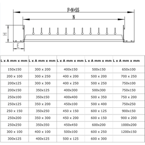 Rejilla de Salida de Aluminio Pintada en Blanco 300x150 mm DDG-A1-3015 - Product Image 2