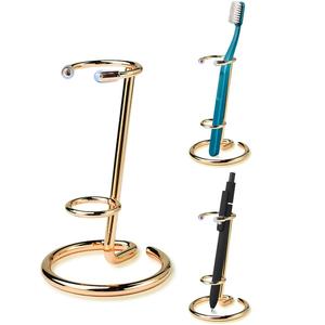 Porte-brosse à dents en métal décoratif et fonctionnel, adapté aux salles de bains à domicile et à l'hôtel - Product Image 1