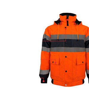 2035 uniforme de trabajo con capucha Super Visible Hivis reflectante seguridad sudadera chaqueta alta visibilidad HoodiesBasics algodón mezclado - Product Image 5