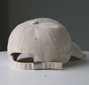 หมวกเบสบอลแฟชั่นลำลองสำหรับผู้ชายและผู้หญิงหมวกกีฬาแบบปรับได้ทำจากผ้าฝ้ายปักโลโก้ได้ตามต้องการ - Product Image 6