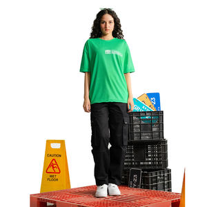 เสื้อเชิ๊ตผู้ชายแขนสั้นเสื้อเชิ๊ต100% คอกลมผ้าฝ้ายพิมพ์ลายสกรีนเสื้อยืดโอเวอร์ไซส์สั่งตัดแบบเรียบ - Product Image 3