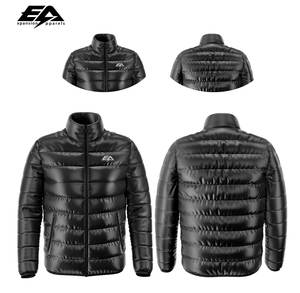 Veste matelassée bicolore personnalisée pour hommes, vêtements de sport décontractés et chauds pour l'hiver, support rembourré à bulles du fabricant - Product Image 2