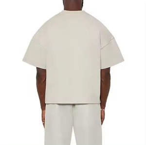 T-shirts pour hommes 100% coton/fibre de bambou à long cou respirant avec OEM ODM disponible en différentes tailles - Product Image 4