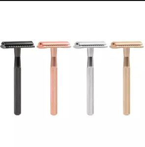 Vente en gros de rasoirs de sécurité à double tranchant en acier au carbone pour hommes, vente chaude - Product Image 4