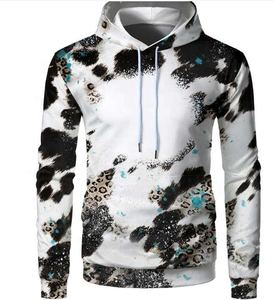 Hot <b>Sale</b> Large Size Tie Dye Hoodies Sublimation Print Polyester Men's Colorful Sweatshirt - Product Image 4