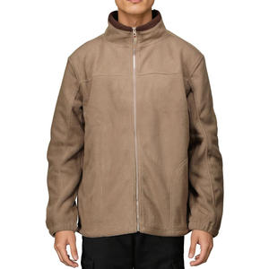Veste à fermeture éclair surdimensionnée en polaire respirante pour hommes, veste d'extérieur élégante et légère et chaude avec logo personnalisé, vente en gros - Product Image 1