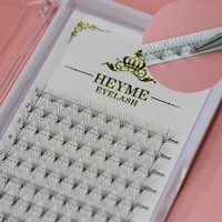 Extensions de cils préfabriquées faites à la main, éventails 3D professionnels à base pointue, volume super doux et ultra léger, 12 rangées