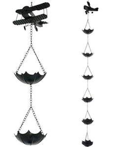 Cubos pequeños vinculados Cadena de lluvia Método de ahorro de agua de lluvia en artículo decorativo Jardín Balcón Colgando Cadena de lluvia de metal en venta al por mayor - Product Image 5