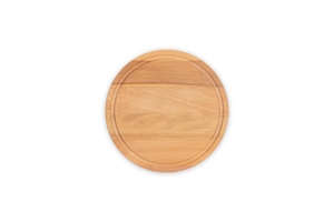 Planche à découper en bois de hêtre de 25 cm de diamètre, planche à découper ronde en bois massif pour la préparation en cuisine, le service, les restaurants et la restauration - Product Image 3