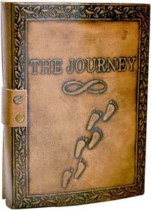 Diario de cuero hecho a mano Journey, cuaderno de bocetos Vintage para hombres y mujeres, diario impreso personalizado - Product Image 4