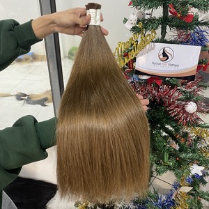 Extensions de cheveux naturels 100% humains Remy, cuticules alignées, en vrac, non traités en usine, vente en gros - Product Image 4