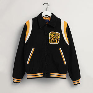 Vestes universitaires unies pour hommes, vente en gros du fabricant, personnalisables, style baseball, avec manches - Product Image 1