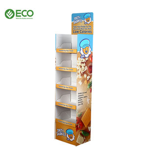 Custom Cardboard Floor Display <strong>Stand</strong> for <strong>Food</strong> Seasoning &amp; Spices, Corrugated Paper Retail Rack with Multi-Tier Shelves - Product Image 3
