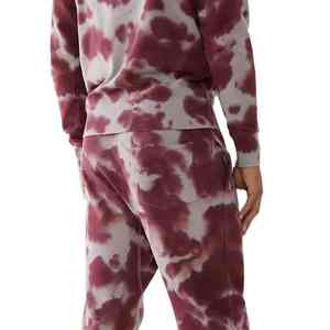 Chándal unisex con tinte de corbata para hombre, logotipo frontal, se acepta el logotipo personalizado de tu marca, chándal duradero con combinación de dos colores para hombre - Product Image 4