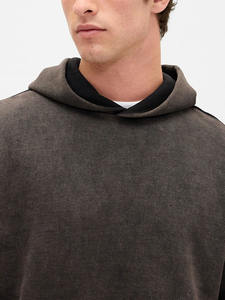 Ropa Urbana de Alta Calidad con Lavado Ácido y Efecto Vintage, Personalizada, Oversize, de Algodón 100% Ecológico de 300g, Suministro de Marca Privada - Product Image 4