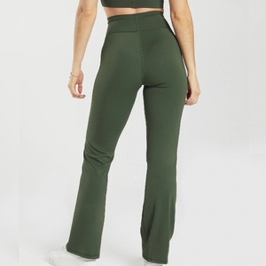 Custom Design <b>Flared</b> Fashionable Women's Hot <b>Leggings</b> Sports Jogging Workout Yoga Pants For Woman From BD Supplier - Product Image 5