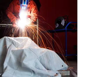 Couvertures de soudure en cuir de chrome avec la caractéristique imperméable et les oeillets en laiton - Product Image 6