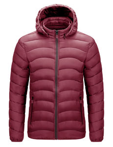 Veste matelassée de luxe pour homme, rembourrage en duvet, design épais et chaud pour les vêtements de travail en extérieur et les températures hivernales froides - Product Image 3