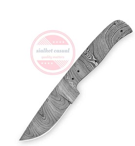 Lame vierge en acier damas faite à la main sur mesure pour couteau - Product Image 5