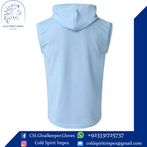 2025 <b>Men's</b> Casual Sportswear Tank Top Wholesale Custom Logo <b>Sleeveless</b> <b>Hoodies</b> Blank Oversized Athletic Polyester Plus Size - Product Image 2