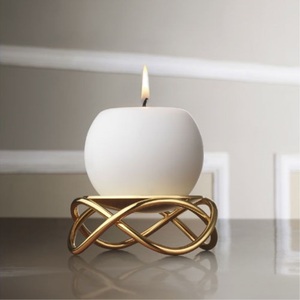 Portavelas de Metal decorativo con acabado antiguo, portavelas para iluminación y decoración del hogar, portavelas con estilo - Product Image 4