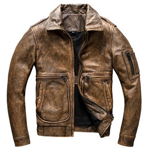 Chaqueta de piel de oveja genuina de diseñador para hombre, abrigo de Invierno Estándar, abrigo de lona de calle alta con múltiples bolsillos, impermeable a prueba de viento - Product Image 4