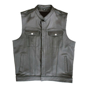 Chaleco de Cuero Reversible de Primera Calidad al por Mayor, Impermeable, Transpirable, para Motociclismo, Carreras, Uso Casual de Invierno, Servicio OEM - Product Image 5