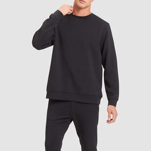 เสื้อสเวตเชิ้ตคอกลมแบบกำหนดเอง ผ้าฝ้าย 100% เสื้อสเวตเชิ้ตเฟรนช์เทอร์รี่แบบเรียบง่าย สตรีทแวร์ เสื้อฮู้ดผ้าฟลีซแบบกำหนดเองสำหรับผู้ชาย สตรีทแวร์ - Product Image 4