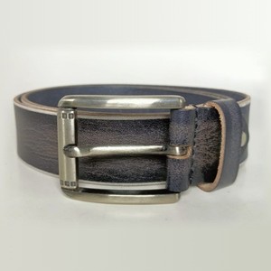 Ceinture indienne rembourrée à la main en cuir de vache pleine fleur taille personnalisée réglable hommes luxe fait à la main exportateur en vrac dans le monde entier usine directe - Product Image 1