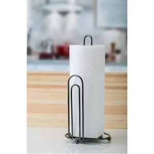 New Arrival Iron Metal Black <b>Towel</b> Paper Holder for Home Kitchen Tabletop Decoration Standing Tissue Paper <b>Stand</b> - Product Image 1