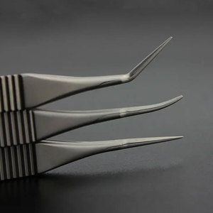 Microtijeras de Vannas oftálmicas aprobadas por la CE, instrumentos oculares de acero inoxidable de 8cm de largo, punta afilada, manual, microscópica recta - Product Image 2