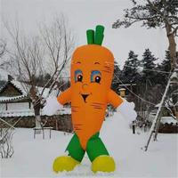 WAHA Carotte géante gonflable promotionnelle pour la publicité