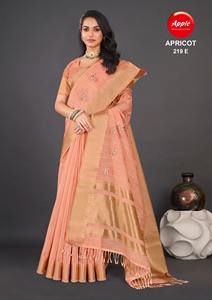 งานปักผ้าลินิน Khadi ช่างฝีมือทำจากผ้าฝ้ายแท้ชุดชาติพันธุ์อินเดียแบบดั้งเดิมสวยงามสำหรับผู้หญิงน้ำหนักเบา - Product Image 4