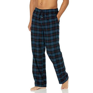Men's Heavyweight Full-Length Sleepwear <b>Pajama</b> Loose Fit Quick Dry Woolen Loungewear Trousers High Drawstring Waist Printed 100% - Product Image 2