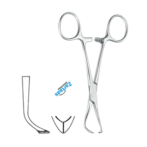 Pinzas de toalla Lorna de acero inoxidable de alta calidad, fabricante de instrumentos quirúrgicos de 10cm / 4 pulgadas - Product Image 3