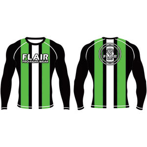 เสื้อไนลอน BJJ ป้องกันผดผื่นป้องกันรังสียูวียาวเสื้อบีบอัดกันยูวีทนทานออกแบบได้ตามต้องการระบายอากาศและใส่สบาย - Product Image 5