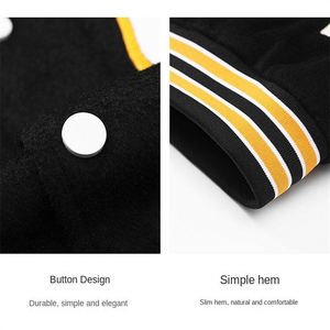 Vestes Letterman de basket-ball pour hommes Patchs chenille en polyester de qualité personnalisée avec logo brodé Vente en gros pour le printemps - Product Image 6