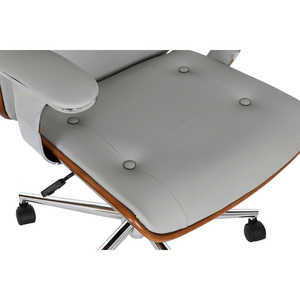 Chaise de bureau contemporaine en bois ESPRIT beige ivoire avec appui-tête - Product Image 5