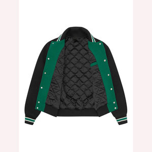 Vente en gros veste universitaire letterman pour homme blouson bombardier de baseball personnalisé pour homme veste en cuir de laine de style universitaire - Product Image 5