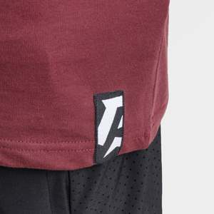 T-shirt long signature marron en jersey 100 % coton biologique 200 grammes, sérigraphié compressé - Product Image 5