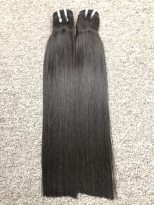 Extensiones de Cabello Vietnamita Remy Caha Bone Straight de Doble Trama, Tejido a Máquina, de 8 a 40 Pulgadas, Estilos Lisos Negros Naturales, 100g - Product Image 2