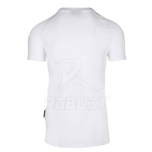 Venta al por mayor de los hombres personalizados de secado rápido Fitness camiseta de poliéster en blanco ajustado Athletic Gym Sport camiseta de entrenamiento - Product Image 5